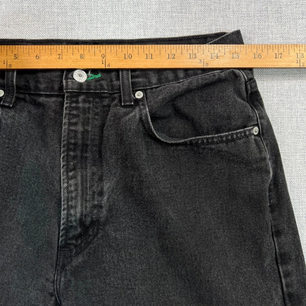 Vintage Tommy Hilfiger Freedom Jeans‎ Black Wash Denim Men 33x28.5 90s Baggy Y2K